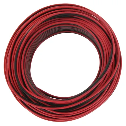 Kopp cordon haut-parleur 2 x 0,5 mm² noir / rouge 25 mètres