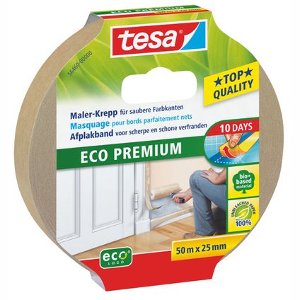 Tessa afplakband voor scherpe en schone verfranden 'Eco Permium' 50mx25mm