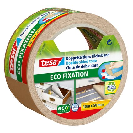 Ruban adhésif double-face Tesa Eco Fixation pour tapis 10mx50mm
