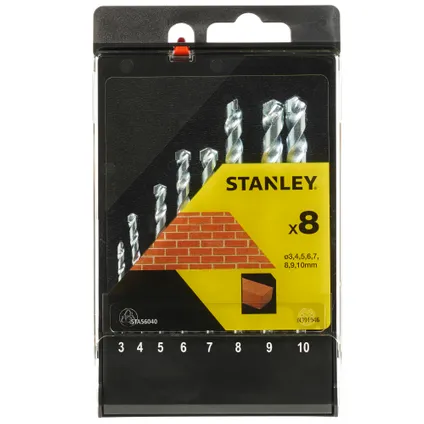 Set forets à béton Stanley STA56040-QZ – 8 pcs