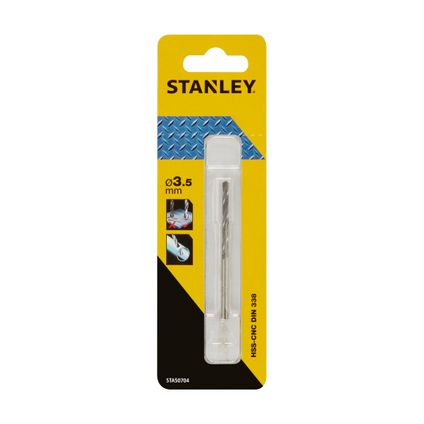 Stanley metaalboor STA50704-QZ HSS-CNC 3.5mm