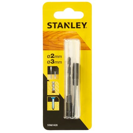 Forets avant-trou Stanley 2-3mm