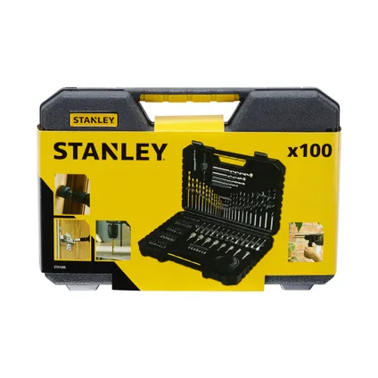 Stanley boren-en bitsset STA7205-XJ 100-delig 2
