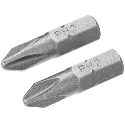 Stanley schroefbit 'Ph2' 25 mm - 2 stuks