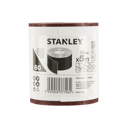 Stanley schuurpapier rol 93mmx5m K60