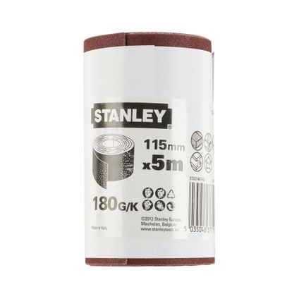 Stanley rol schuurpapier 115mm x 5m k180