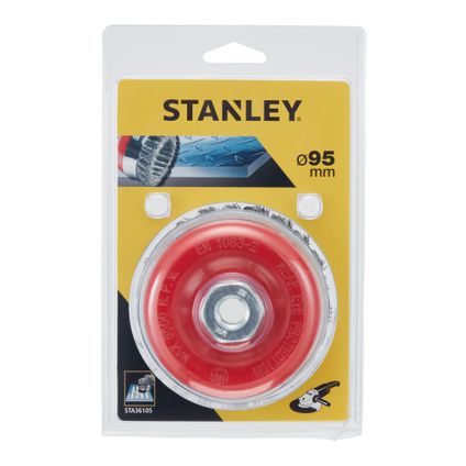Stanley staaldraadborstel 'STA36105-XJ' kom 90 mm