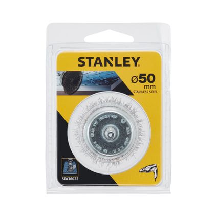 Brosse conique en acier Stanley STA36022-XJ acier inoxydable Ø50mm
