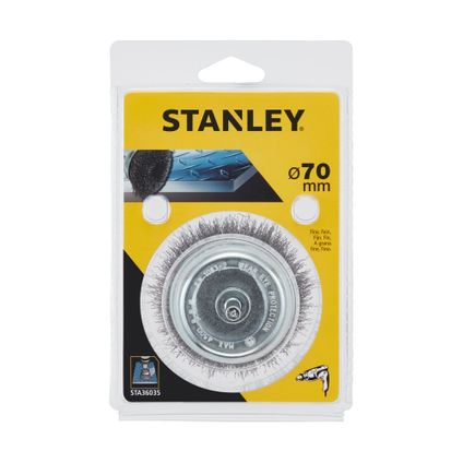 Brosse conique en acier Stanley STA36035-XJ fine Ø75 mm