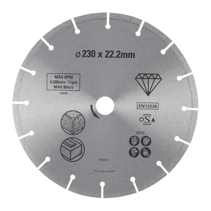 Disque diamant Stanley STA38142-XJ Ø230mm