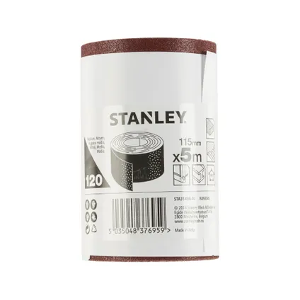 Rouleau papier abrasif Stanley 115mmx5m K120