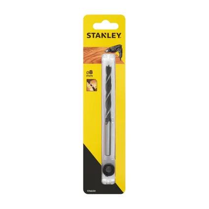 Foret à bois et butée de profondeur Stanley STA66381-QZ 8x120mm