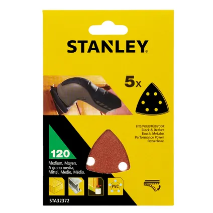 Patins de ponçage Stanley ponceuse de détail STA32372-XJ K120 5 pcs