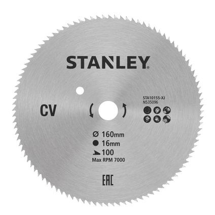 Stanley cirkelzaagblad 160 mm