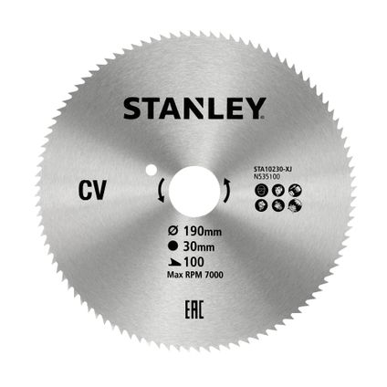 Lame de scie circulaire Stanley 190 mm