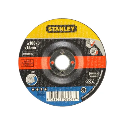 karton Fabrikant Puur Stanley slijpschijf metaal STA32020-QZ Ø100mm