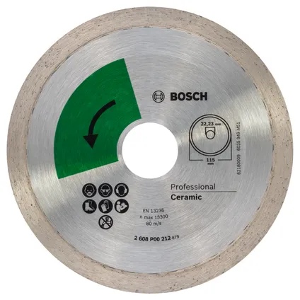 Disque à tronçonner diamanté Bosch Profiline pour carreaux, 115 mm 2