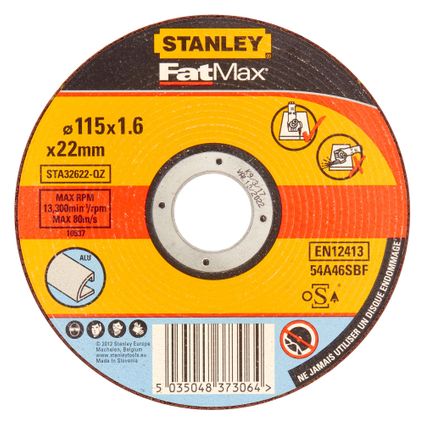 Stanley Fatmax slijpschijf aluminium STA32622-QZ Ø115mm