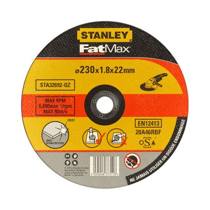 Disque à tronçonner Stanley 'FatMax' inox 230 mm