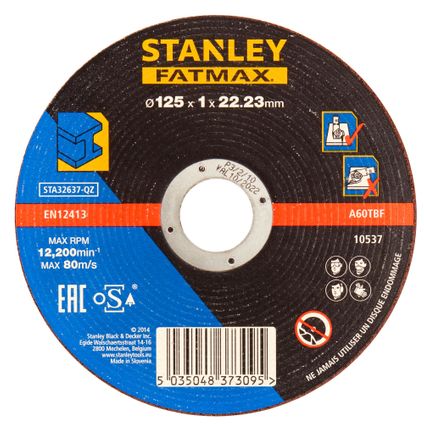Disque à tronçonner pour métal Stanley Fatmax STA32637-QZ Ø125mm