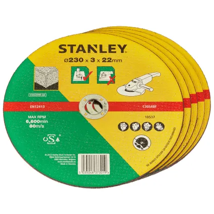 Disque à tronçonner béton & pierre Stanley STA32090-QZ Ø230mm 2