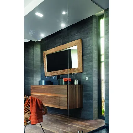 1,8m² 5 pièces Panneaux PVC/carbonate, imitation carrelage, imitation  céramique, revêtement mural, salle de bain et cuisine, brillant, 60x60cm  PUV2