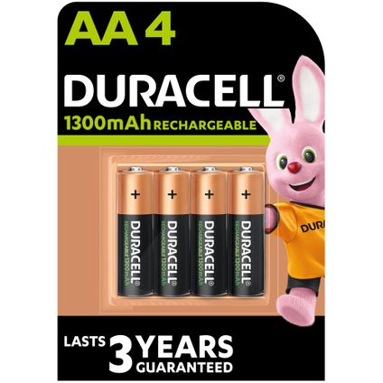 Duracell batterij NI-MH staych AA 1300MAH 4 stuks