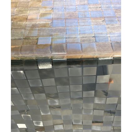 Tafelzeil Kristal transparant blocs per lopende meter