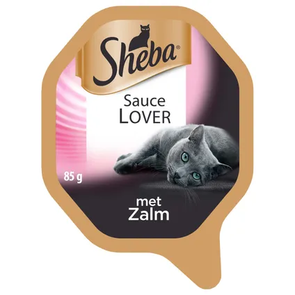 Sheba sauce lovers alu in saus zalm 85gr