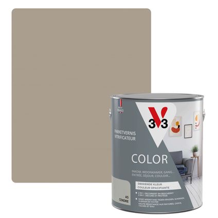 Vitrificateur V33 Parquet Color cendre satin 2,5L