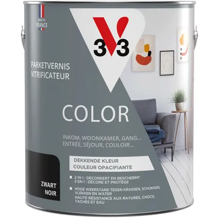 Vitrificateur V33 Parquet Color noir satiné 2,5L 3