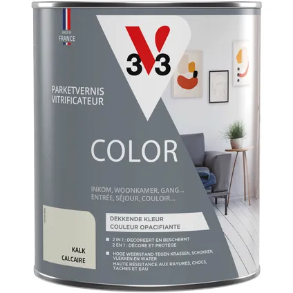 Vitrificateur parquet V33 Color calcaire satiné 750ml 3