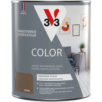 Vitrificateur parquet V33 Color vison satiné 750ml 3