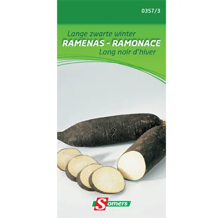 Sachet graines long noir d'hiver Somers 'Ramonace'