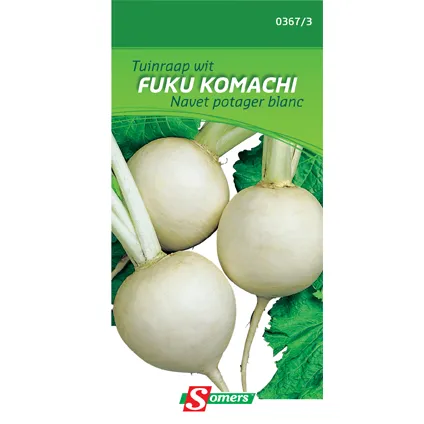Sachet graines navet potager blanc Somers 'Fuku Komachi'