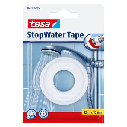 Tesa afdichtingstape Stopwater wit 12mx12mm