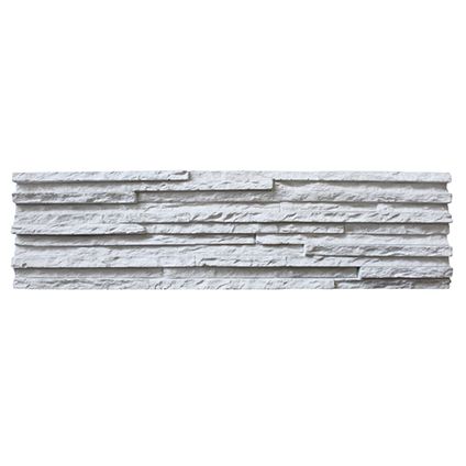 Wandtegel Palermo steenstrip wit 55x14,5cm