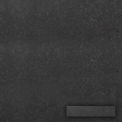 Wand- en vloertegel Ardennes zwart 10x60cm