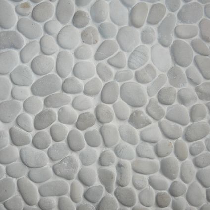 Mozaïektegel Pebblestone - Natuursteen - Wit - 29,4x29,4cm - 1 stuk