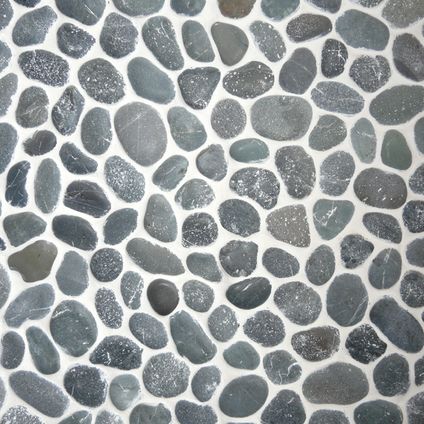Mozaïek tegel Pebblestone antraciet 29,4x29,4cm