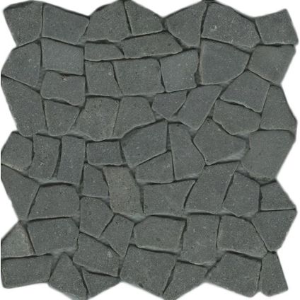Mozaïektegel Beach Lava - Natuursteen - Zwart - 29,4x29,4cm - 1 stuk