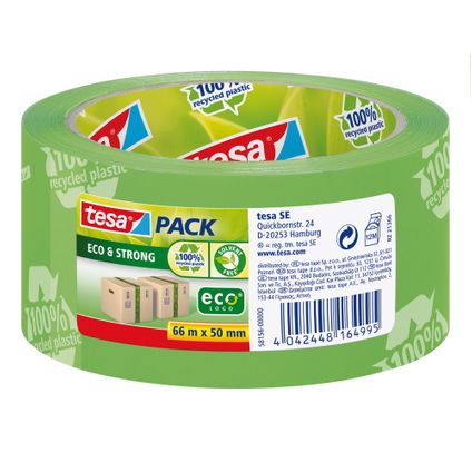 tesa-pack Eco & Strong verpakkingstape groen 50mmx66m