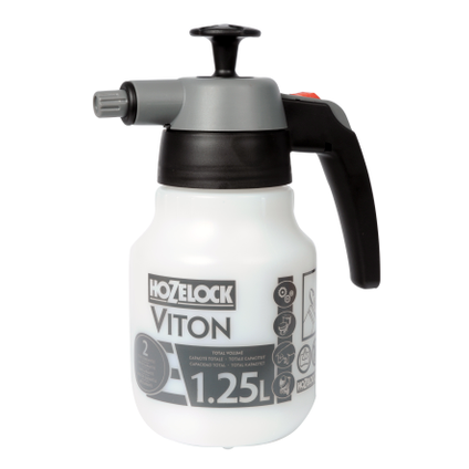 Hozelock drukspuit Viton 1,25L voor agressieve chemicaliën