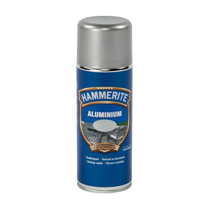 Laque spray métal Hammerite aluminium brillant 400ml