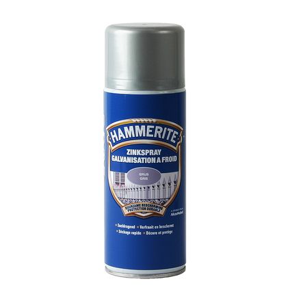 Spray galvanisation à froid Hammerite gris brillant 400ml