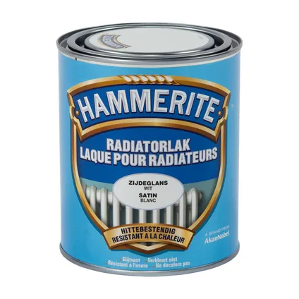 Laque radiateur Hammerite blanc satin 750ml