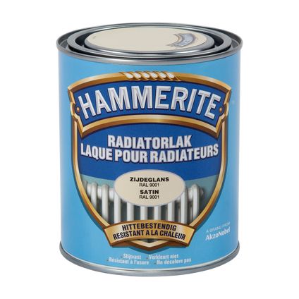 Hammerite radiatorlak RAL9001 zijdeglans 750ml