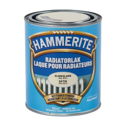 Laque radiateur Hammerite RAL9010 satin 750ml