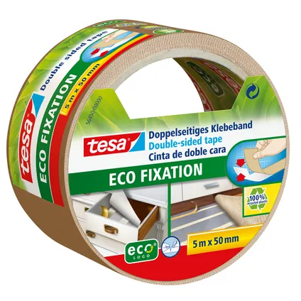 Tesa montagetape dubbelzijdig Eco Bevestiging 50mmx5m
