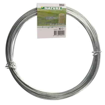 Cable fil de fer acier galvanisé - Ø2,7 mm x 25 m 2